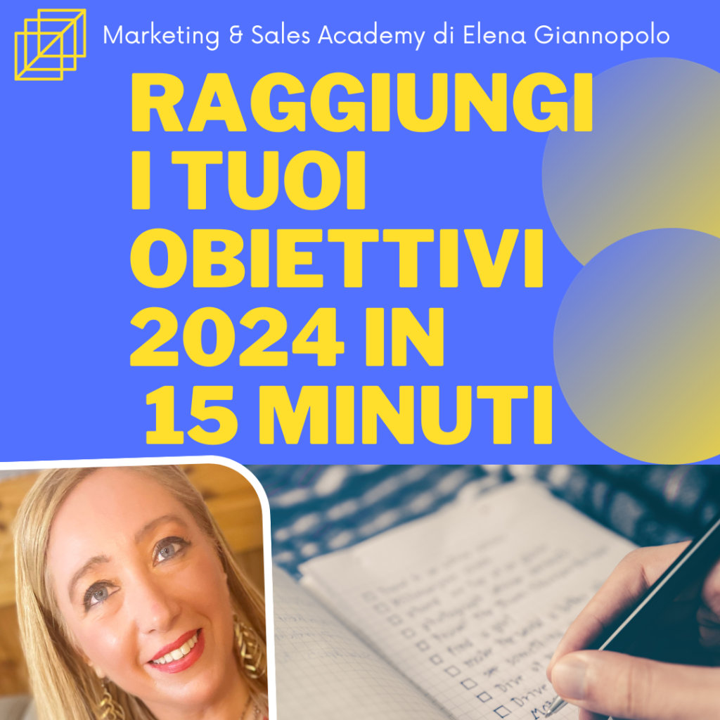 Corso Raggiungi i Tuoi Obiettivi di Elena Giannopolo